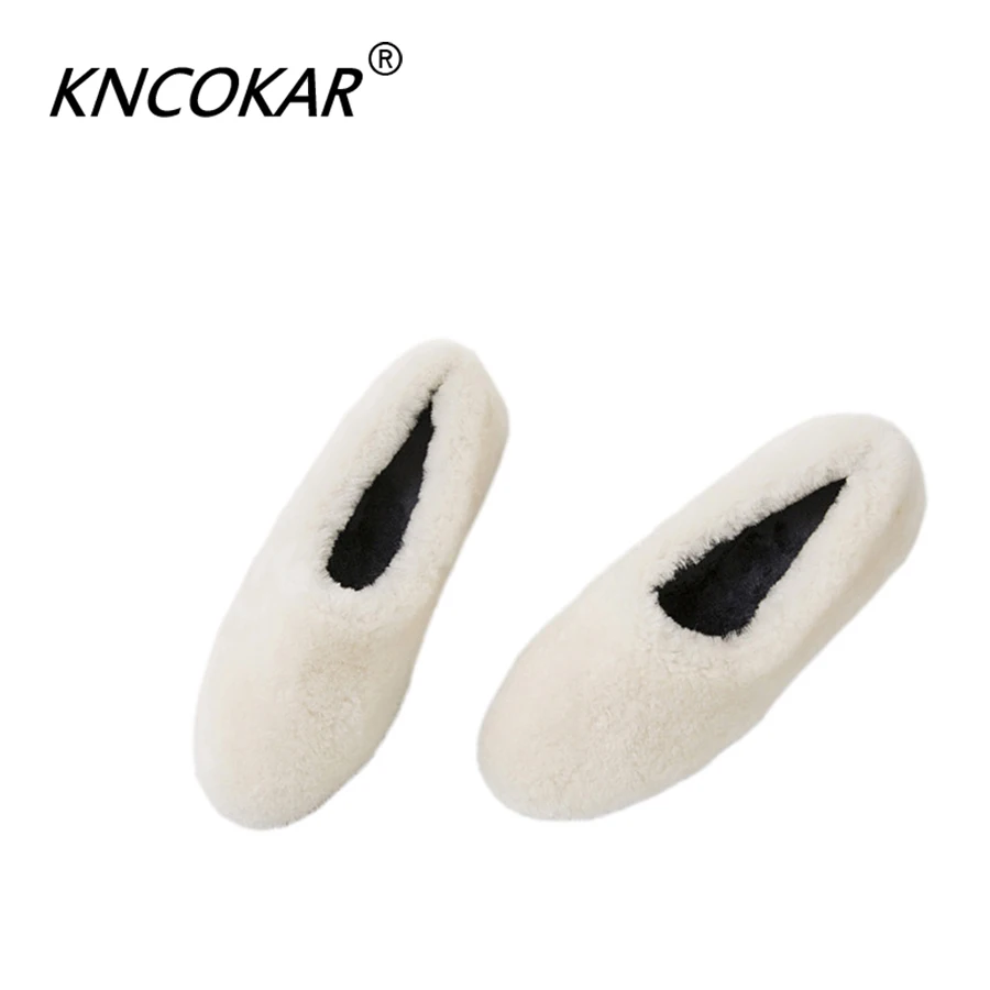 New fashion casual fur shoes female lazy shoes lamb hair comfortable snow shoes women's shoes winter z0050