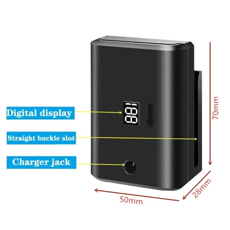 Recharge Laser Level Lithium Battery 2000mAh Large Capacity Digital Lithium Polymer Battery W/ Number Display Level Part
