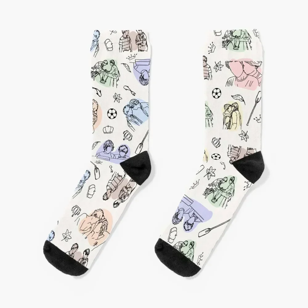 young royals minimal Socks christmas gifts Climbing Socks Man Women's