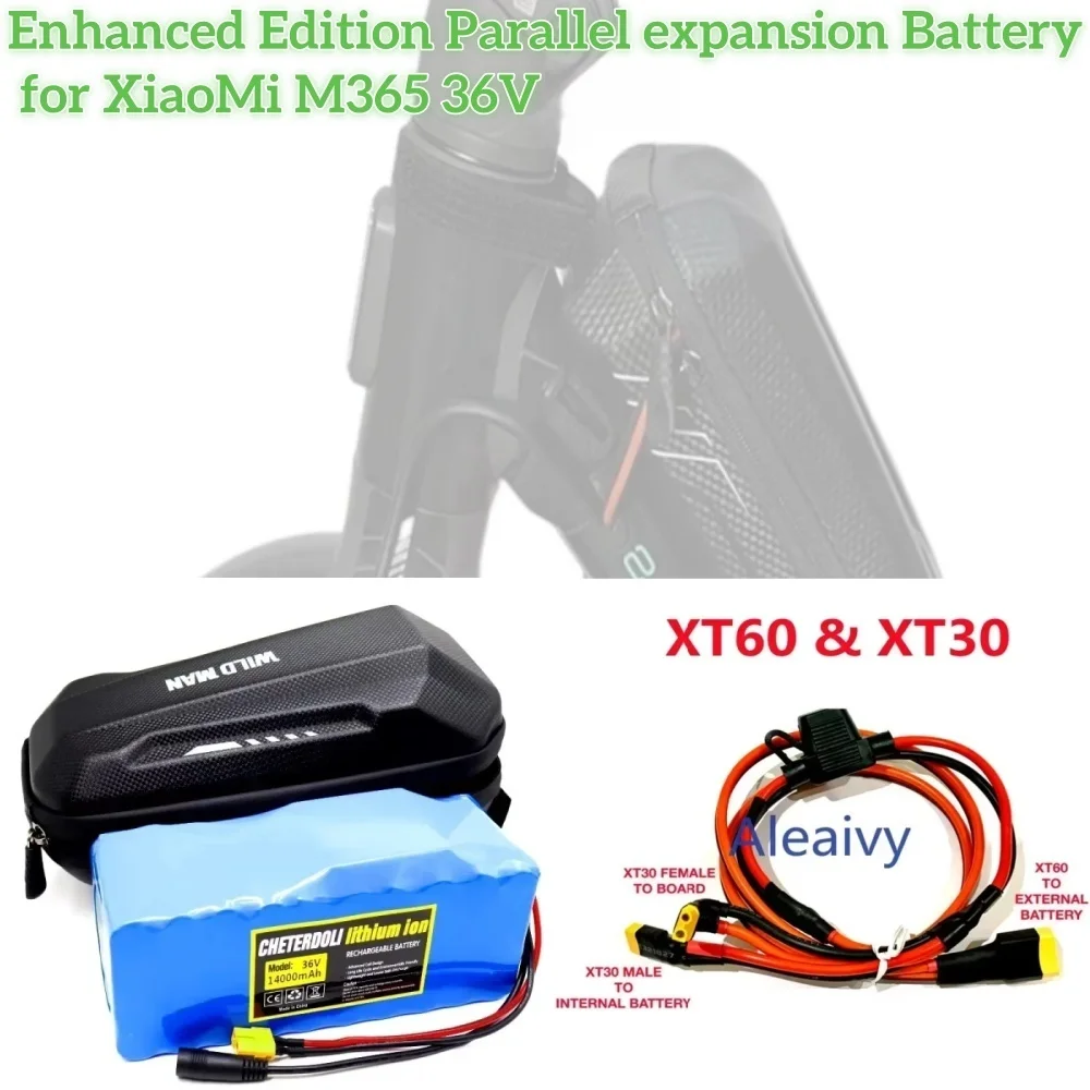 

36V Battery 8Ah 10Ah 14Ah Paralleling Extra Expansion for XiaoMi M365/PRO/PRO2/1S/Mi3 ESSENTIAL Extra Battery Upgrade 15km~50km.