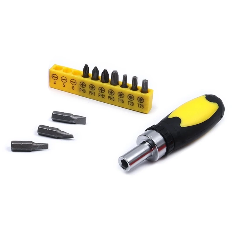 Set Obeng Ratchet Presisi Shank Adaptor 1/4 Inci untuk Pengiriman Drop Bel Pintu