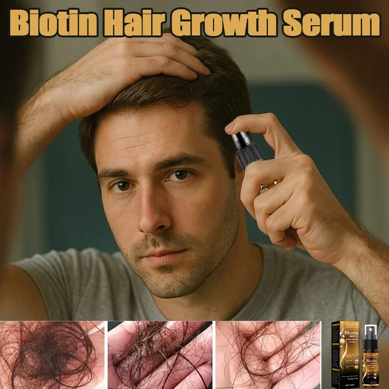 

Biotin Hair Spray 20ml Repair Damage Restore Oil Scalp Repair Serum Spray Thicken Hair Health Care New For Man Women