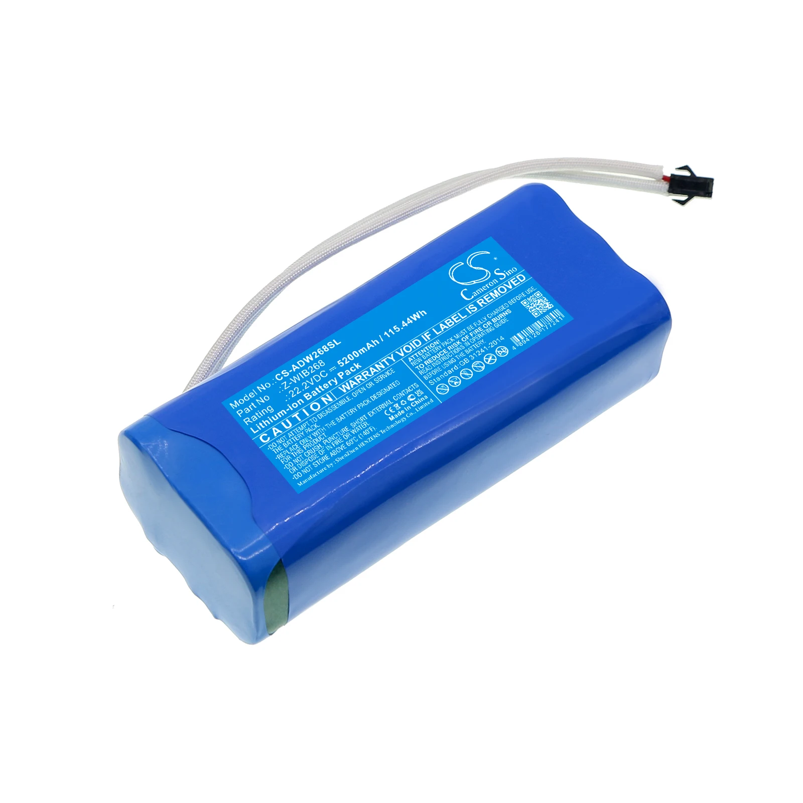 

CS Lighting&Studio Battery for American DJ WIFLY EXR QA5 IP Fits Z-WIB268 5200mAh/115.44Wh Li-ion 22.20V CS-ADW268SL