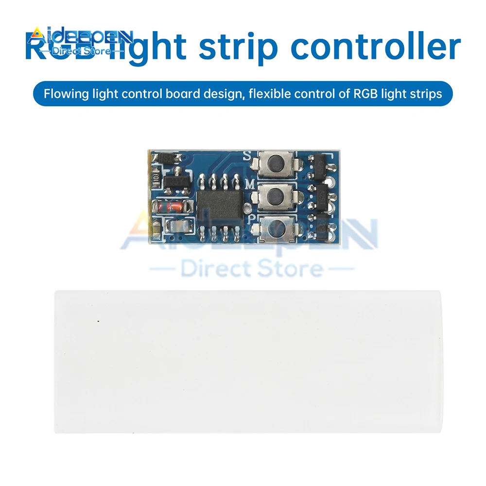

WS2811 WS2812 1926 3905 LED Strip Control Board DC 5-24V RGB Strip Controller Breathing Atmosphere Light COB Colorful Gradient