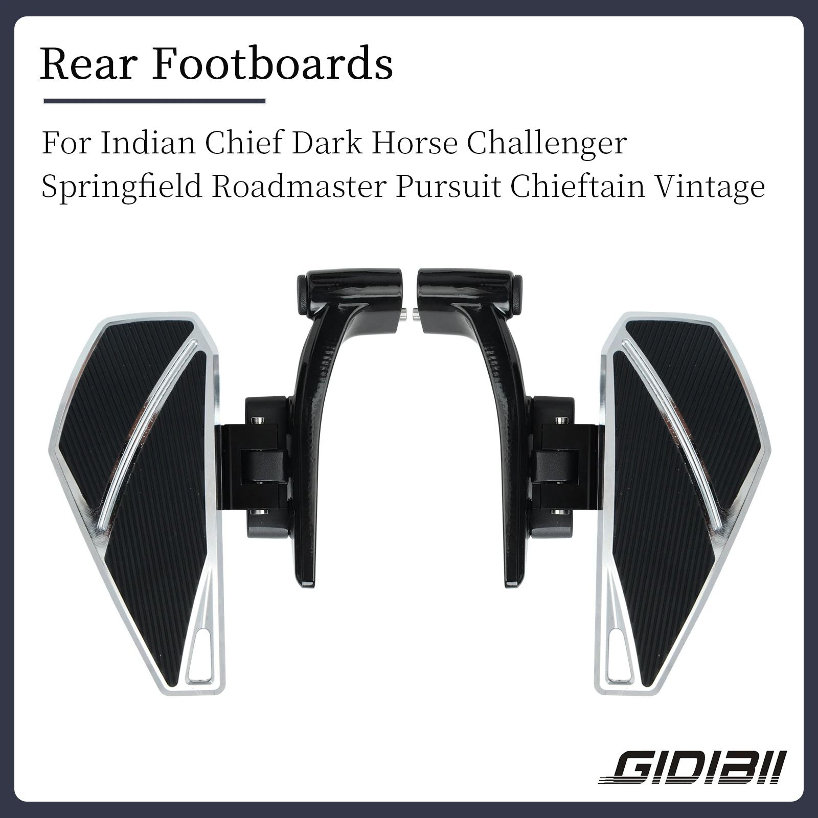 

Foldable Passenger Floorboards For Indian Chief Dark Horse Challenger Springfield Roadmaster Pursuit Chieftain Vintage Footboard