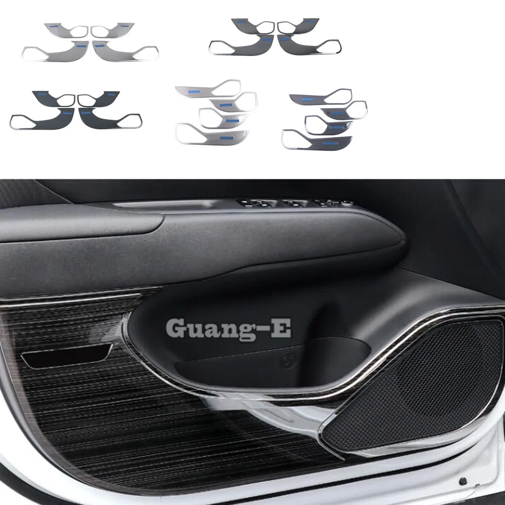 

For Hyundai Tucson L 2021 2022 2023 2024 Car Body Inner Door Protective Cover Anti-Kick Board Sticker Frame Trim Decoration 4PCs