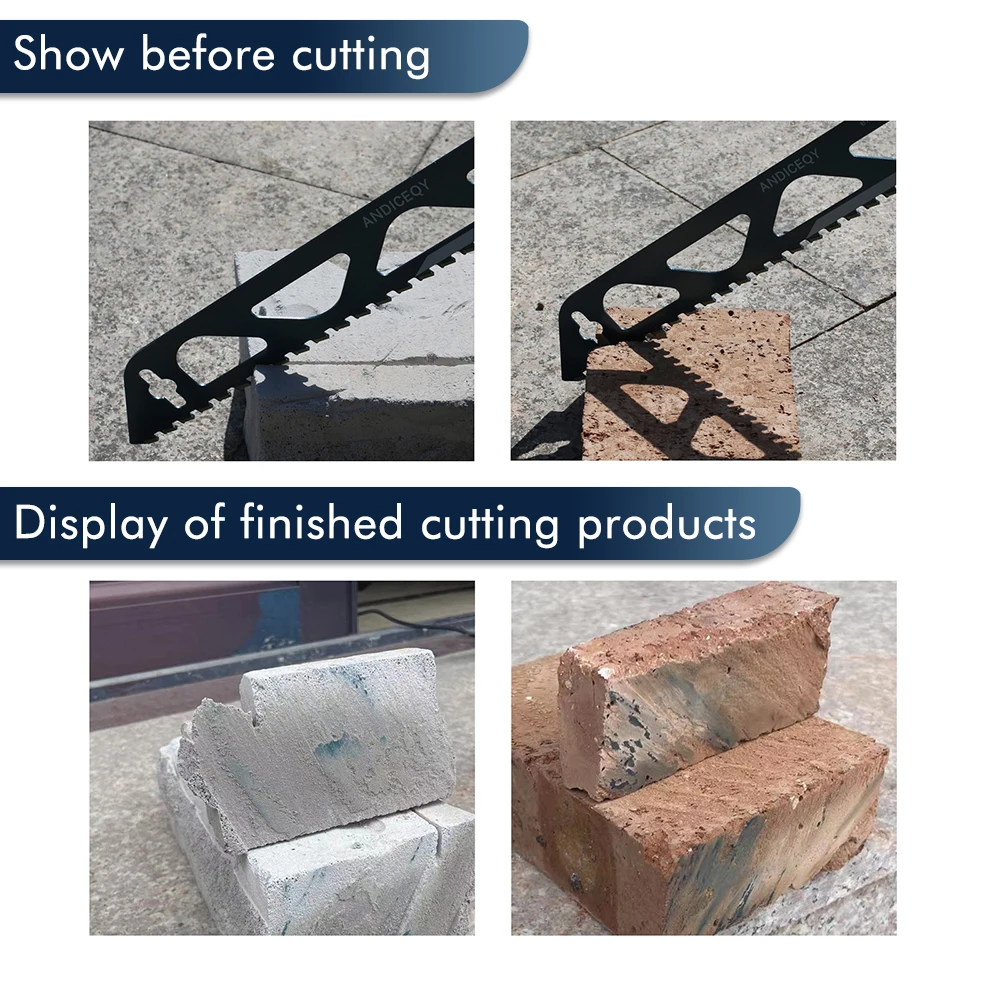 Versatile Alloy Reciprocating Saw Blade for Cutting Bubble Brick Hollow Brick Red Brick and Concrete Block with Hand Tools