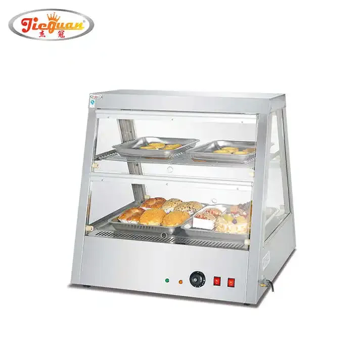 Large Capacity Commercial Desktop Double-Layer Food Insulation Cabinet