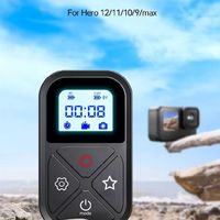TELESIN 80M T10 Bluetooth Remote Control For GoPro Hero 12 11 10 9 8 Max With Wrist Strap For Smart  Action Camera Accessories