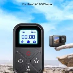 TELESIN 80M T10 Bluetooth Remote Control For GoPro Hero 12 11 10 9 8 Max With Wrist Strap For Smart Action Camera Accessories