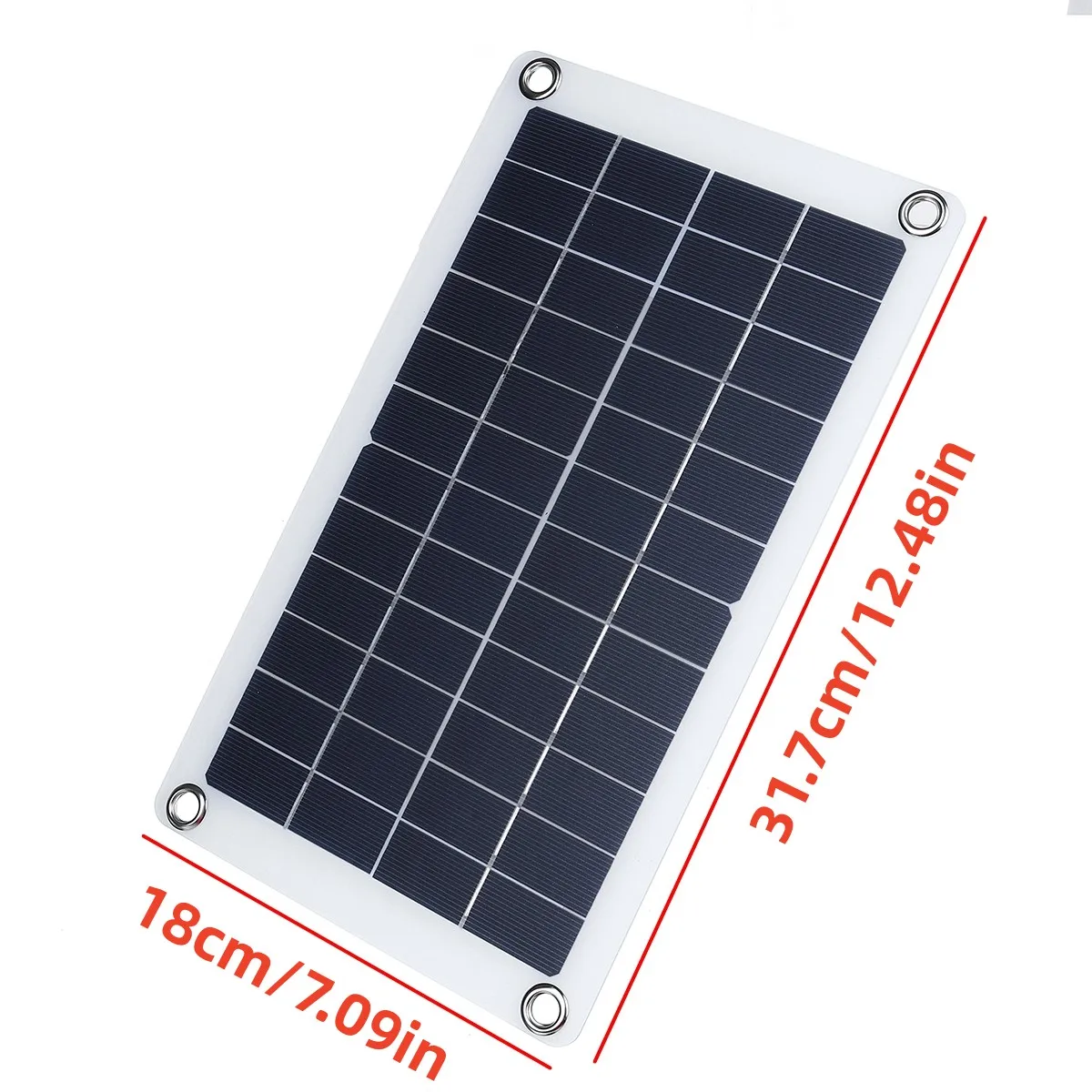 เซลล์แสงอาทิตย์30W แผงโซล่า12V PWM คาราวานบ้านตั้งแคมป์ RV ชาร์จแบตเตอรี่รถยนต์