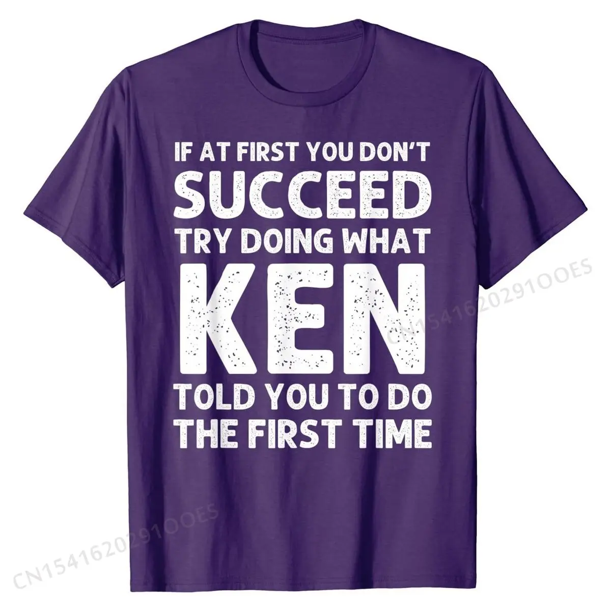 KEN Gift Name Personalized Birthday Funny Christmas Joke T-Shirt Design Top T-shirts for Men Cotton Tees Family High Quality