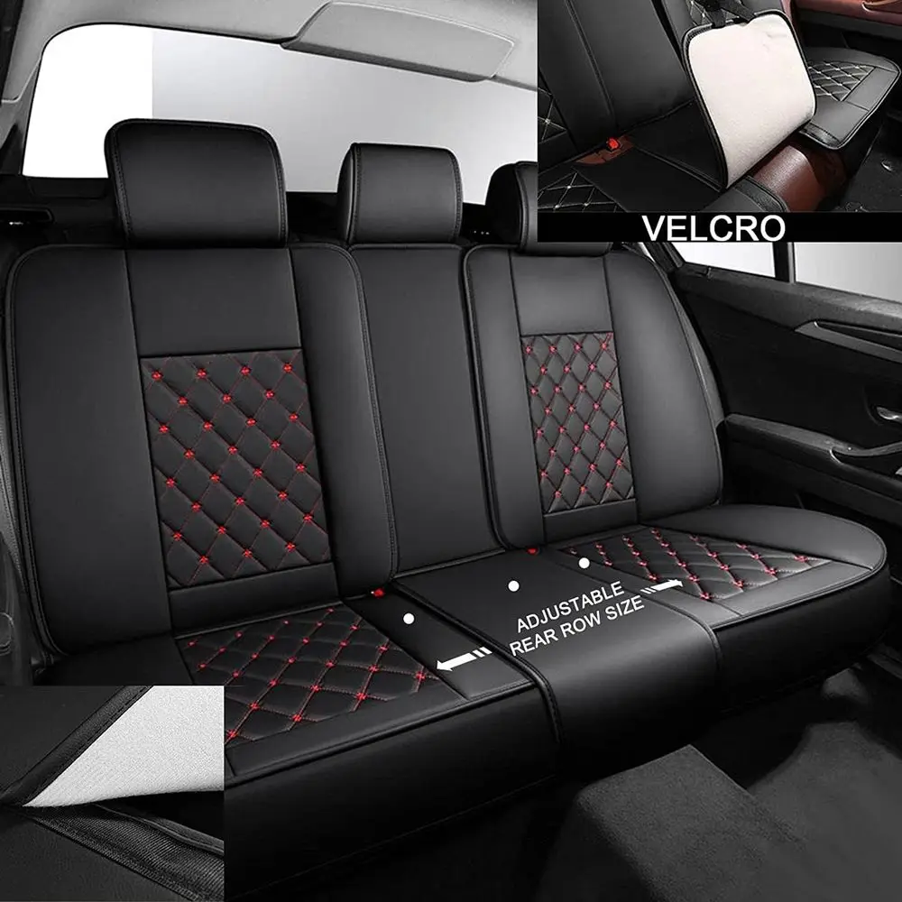 أغطية مقاعد جلدية مقاومة للماء لجميع التضاريس من الفئة E من مرسيدس بنز، مجموعة حماية كريمية مكونة من 5 مقاعد