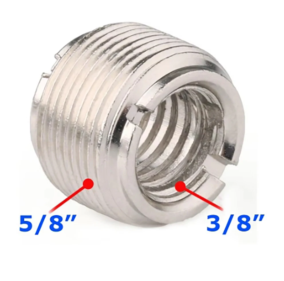 5 Packs 5/8-Inch Male to 3/8-Inch Female Microphone Screw Adapter 5/8