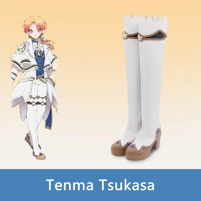 Project Sekai Colorful Stage Feat Miku Tenma Tsukasa Cosplay Costume Shoes Handmade Faux Leather Boots