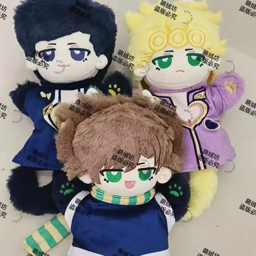 

Anime Giorno Giovanna Higashikata Joseph Joestar Cosplay Plush Doll Cartoon Hand Puppet Anime Movable Finger Toys Props