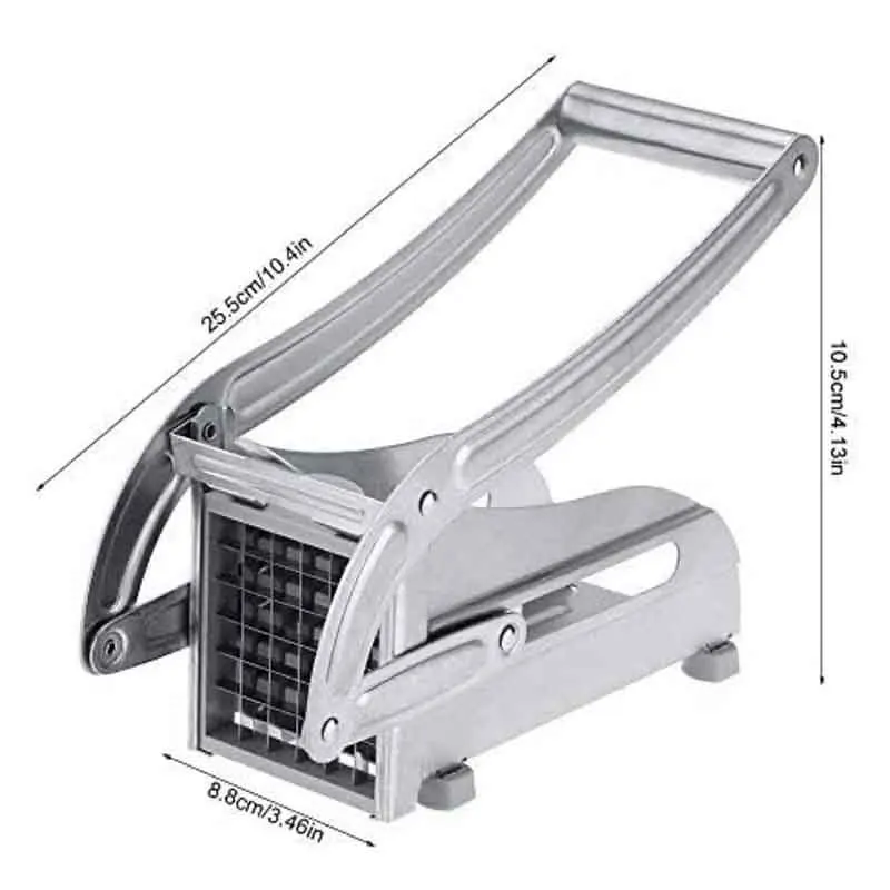 Potato Strip Cutter Household Stainless Steel Hand-Pressed French Fries Strip Machine
