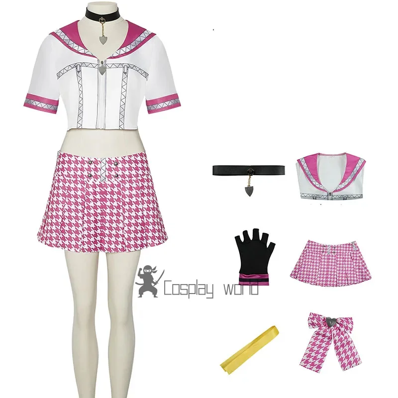 Game P5 Kujikawa Rise Cosplay Costume Pink Dance Dress Summer Women Girls Carnival Party Rise Kujikawa Outfit Uniforms
