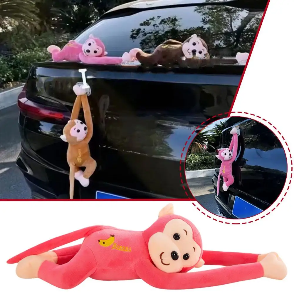 Car Mounted Monkey Hanging Monkey Gibbon Monkey Creativity Car Pendant Release Quick Of Rear Decorate F4v4