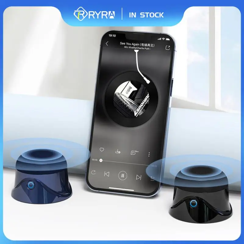 RYRA Portable Hifi Bluetooth Wireless Speaker Magnetic Waterproof USB Outdoor Loudspeaker Music Surround Bass Box For Magsafe
