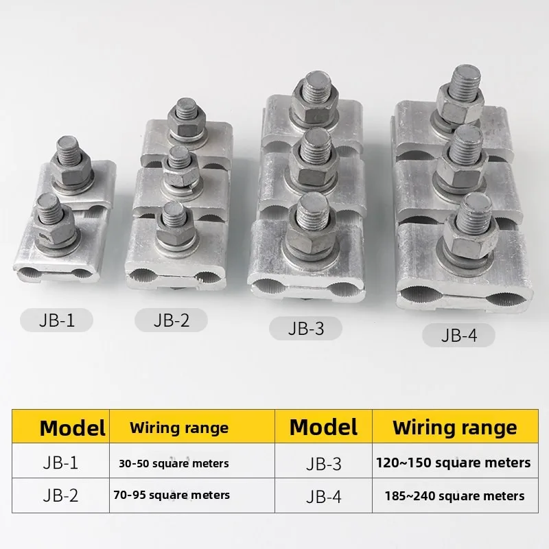 The parallel aluminum wire clamp JBL type cable connector can be made as required view 4