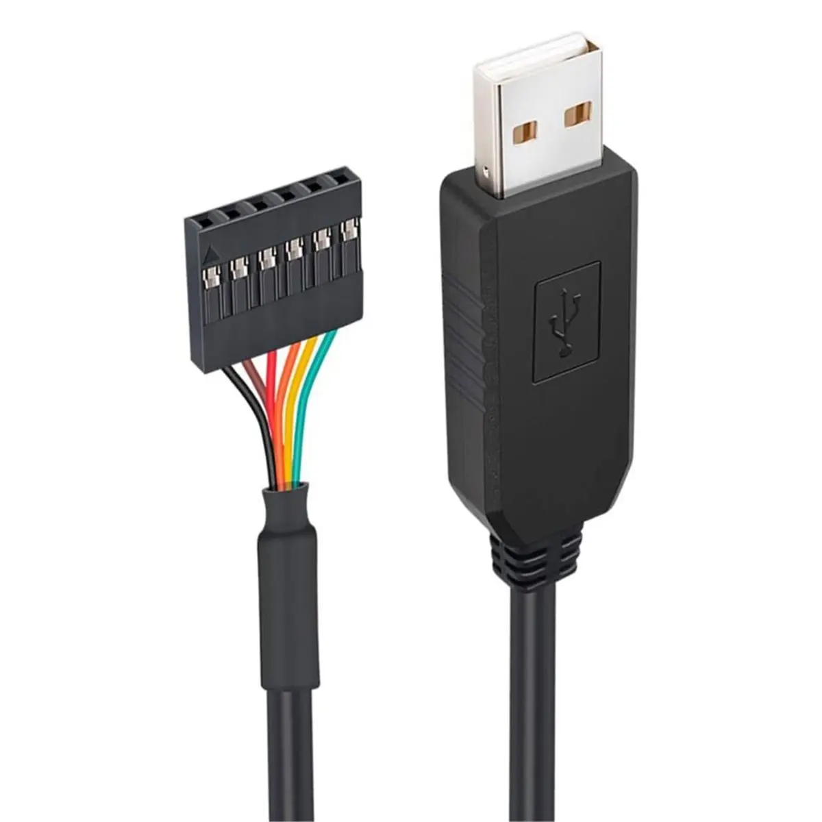 AU47-USB to TTL Serial 5V Adapter Cable TTL232 6 Pin Female Socket Header Download Debug Cable Adapter Module for Arduino 6ft