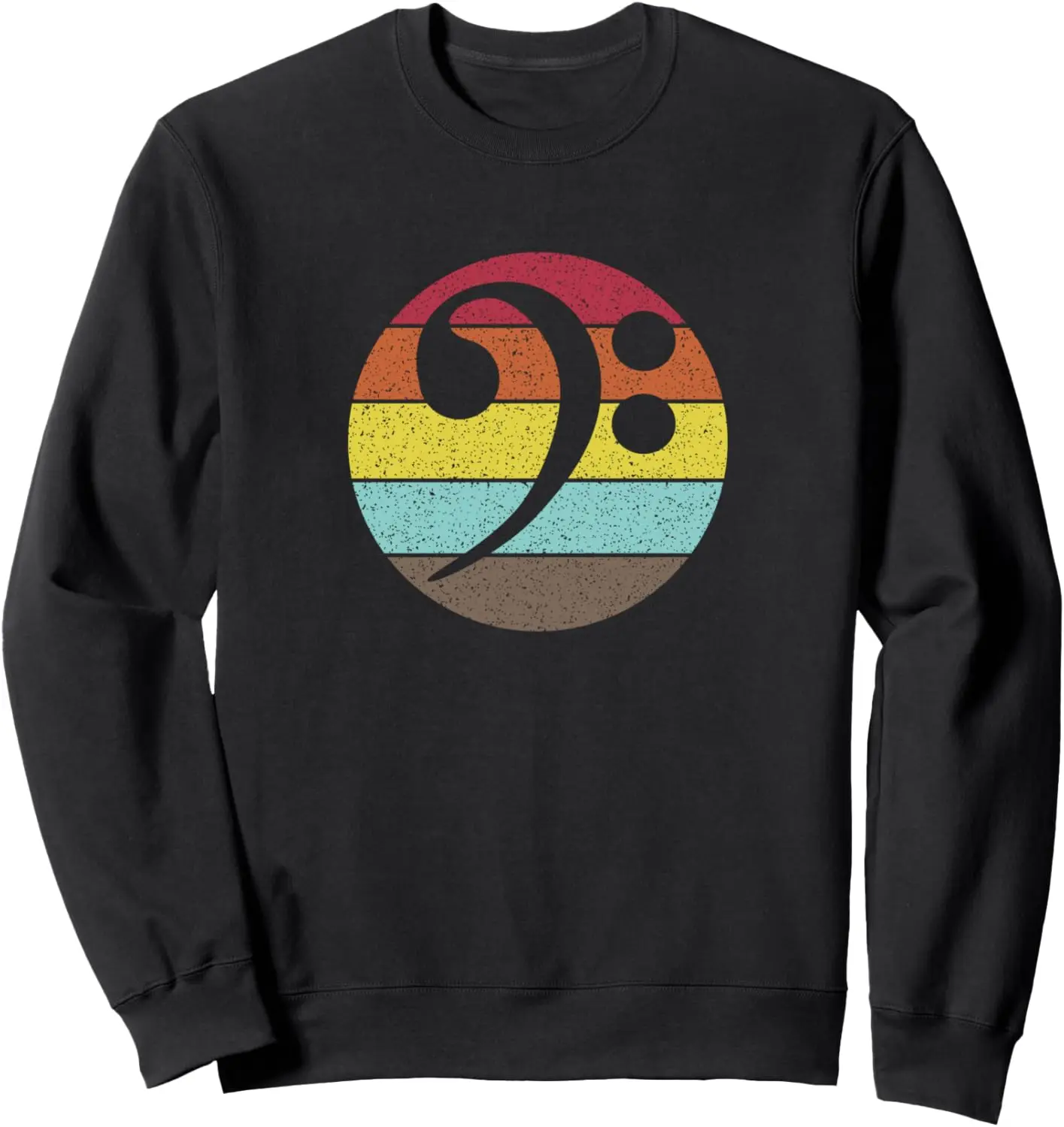 Big Bass Clef for Bass Players Bassists Band Orchestra Sweatshirt