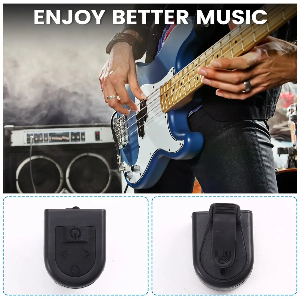 ■★New Arrival Fashion  Guitar Tuner Micro Headstock Tuner - Tuner for Acoustic Guitar, Electric Guitar, Guitar, Mandolin, Banjo,