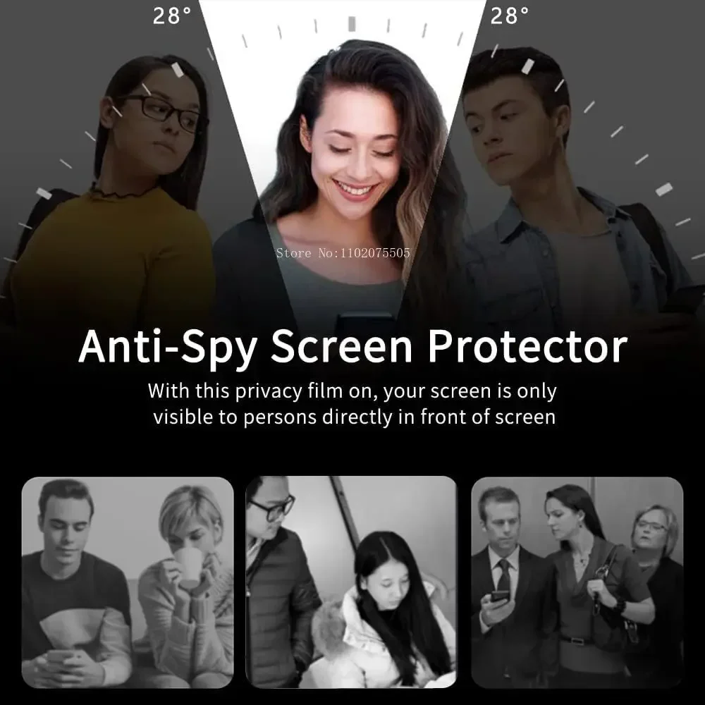2PCS Privacy Screen Protector Tempered Glass for OnePlus 9 Pro 10 11 12 11R 12R  Tempered Glass ON OnePlus Ace 2 Pro