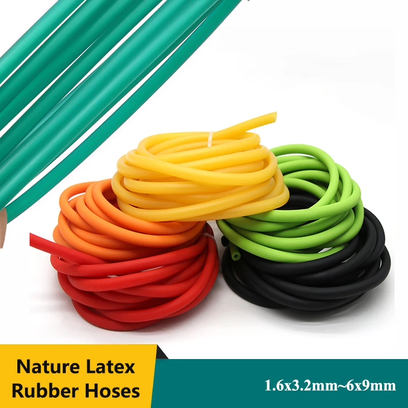 

1/3/5/10m Multi Color Nature Latex Rubber Hoses 1.6 2 3 4 5 6mm Surgical Medical Speargun Band Slingshot Catapult Tension Belt