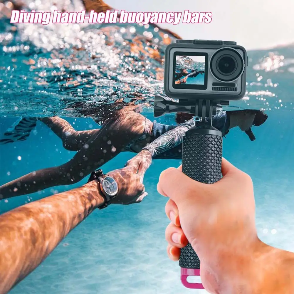 Compact  Practical Action Camera Handheld Selfie Stick Telescoping Pole Portable Float Hand Grip Adjustable Wrist Strap