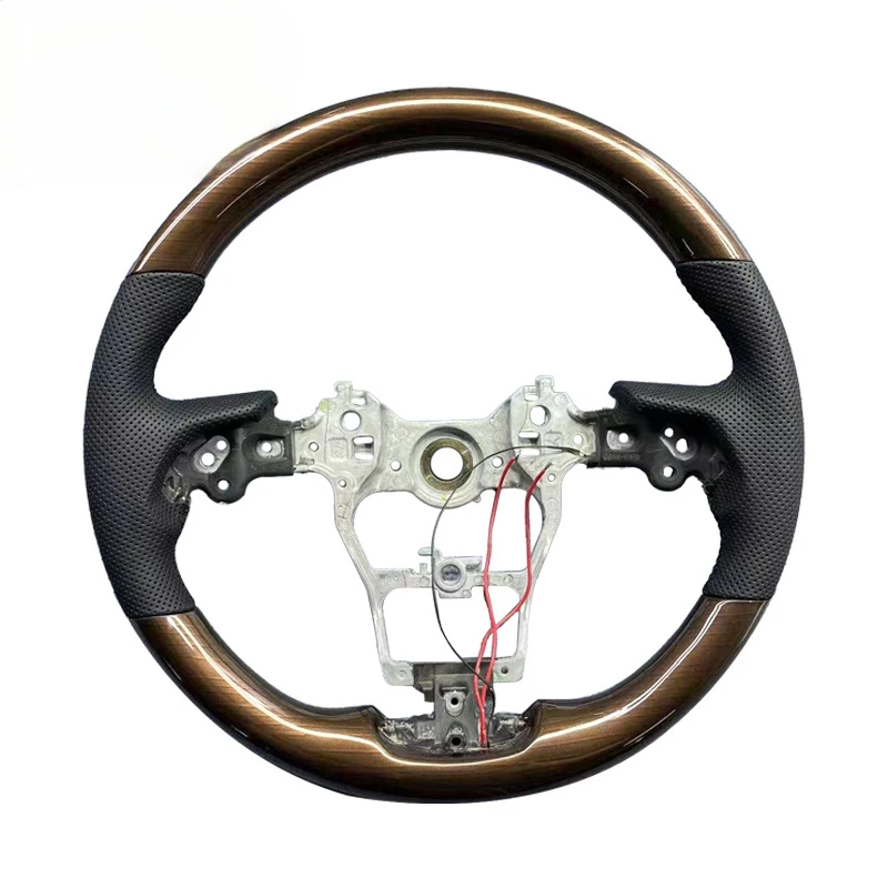 Suitable for Toyota Sienna, Granvia, Highlander wood-carbon fiber steering wheel modification view 3