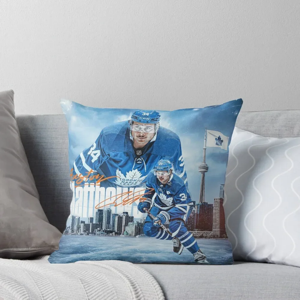 

Auston Matthews Throw Pillow Christmas Pillowcase Cushions Plaid Sofa pillow