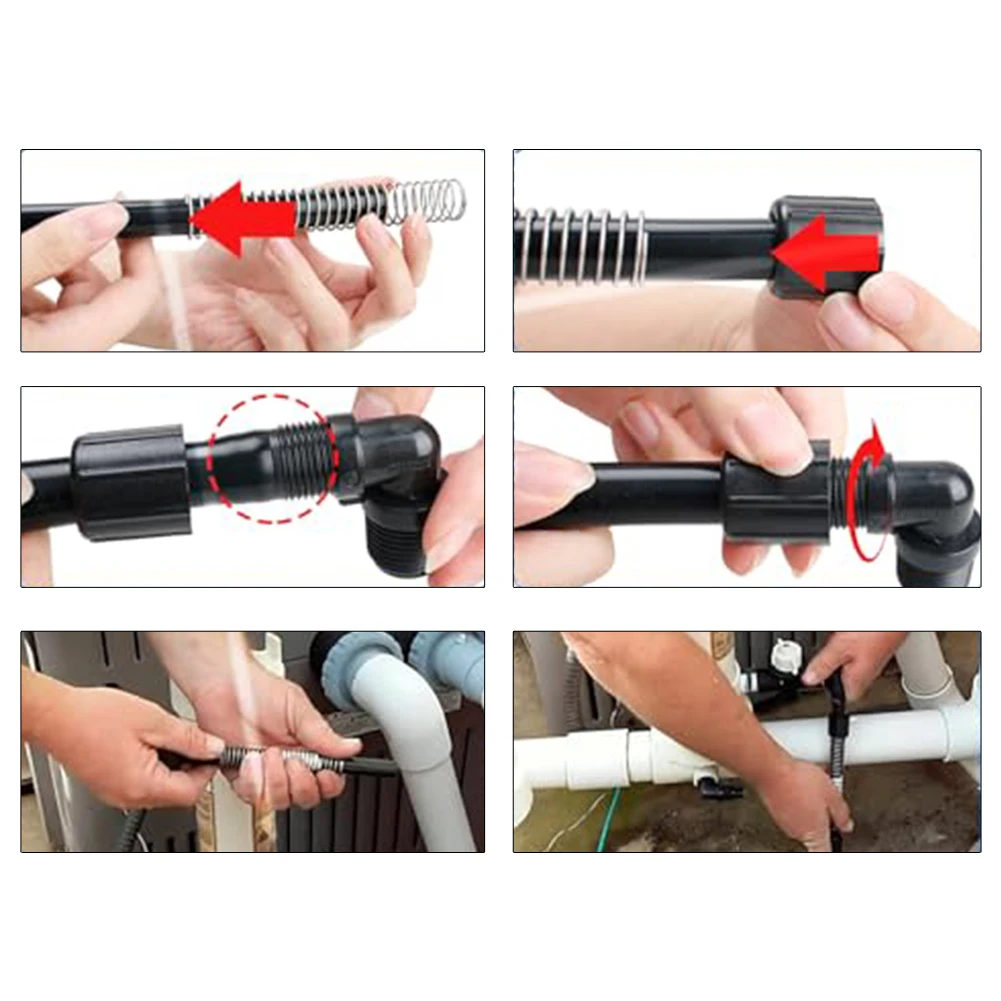 PVC Chlorinator Tubing for Pentair For Rainbow 320 and 322 Models with Support Spring 2x 7.8in Hose 1x 3.5m Plumber Tape