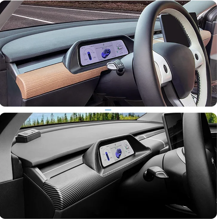 Strumento virtuale per auto Android per Tesla Model 3 Y Digital Cluster LCD Dashboard Display navigazione GPS per Tesla Mod