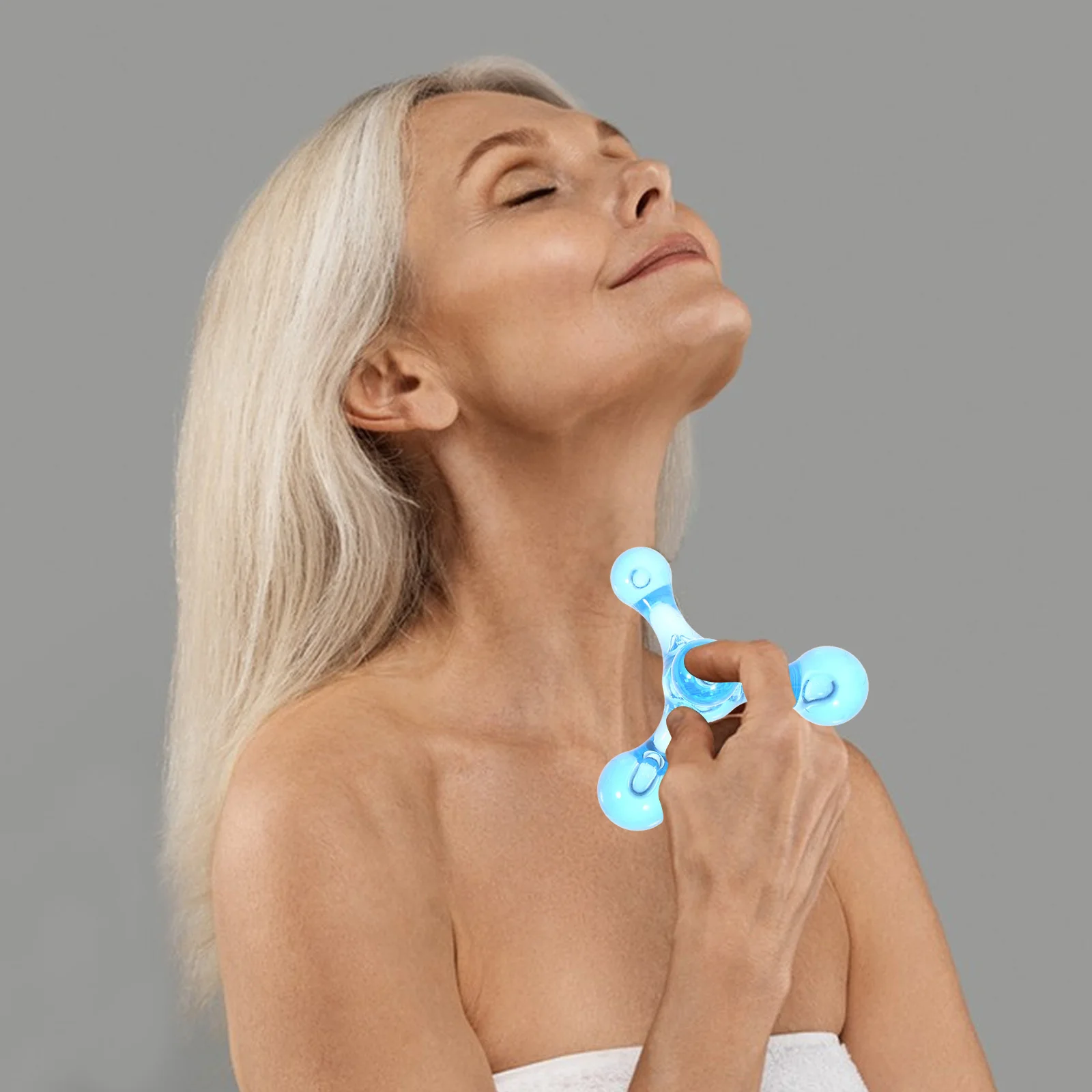 

2pcs Handheld For Neck Shoulder Back Body Neck Shoulder Body Massager Portable Acupuncture Point Relief Tool Mini Massage Stick