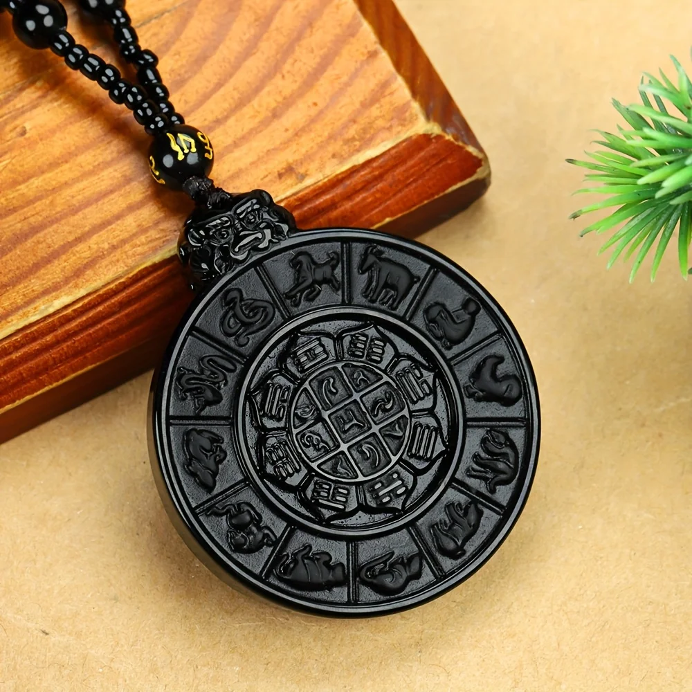Men's and Women's Chinese Zodiac Necklaces - Traditional Gossip and Zodiac (Jia Zi) Pendants