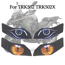 For Benelli TRK502 TRK502X TRK 502 502X Motorcycle Headlight Guard Stickers Front Fairing Headlamp Decal Headlight Sticker