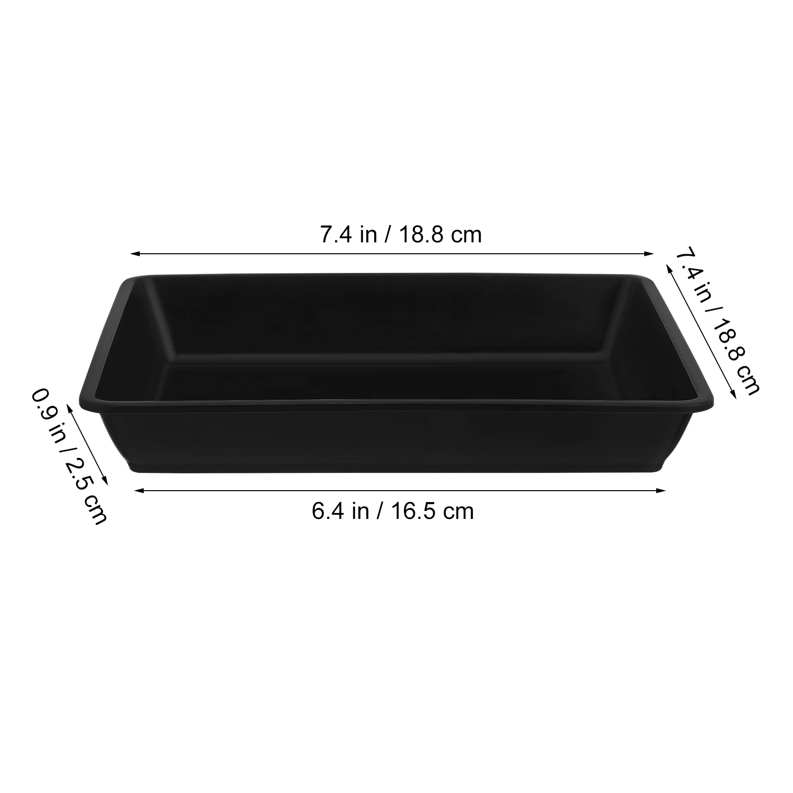 

12Pcs HighClass Material Flowerpot Holders Square Trays Bonsai Plates Waterproof Bottom Trays For Plants