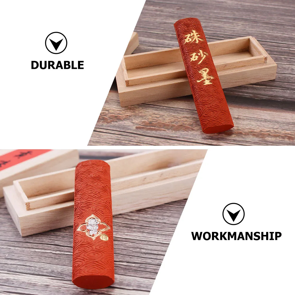

1pc Chinese Calligraphy Stick Natural Block For Painting Writing Student Stationery Traditional Ink Rubbing Tool Durable Ink