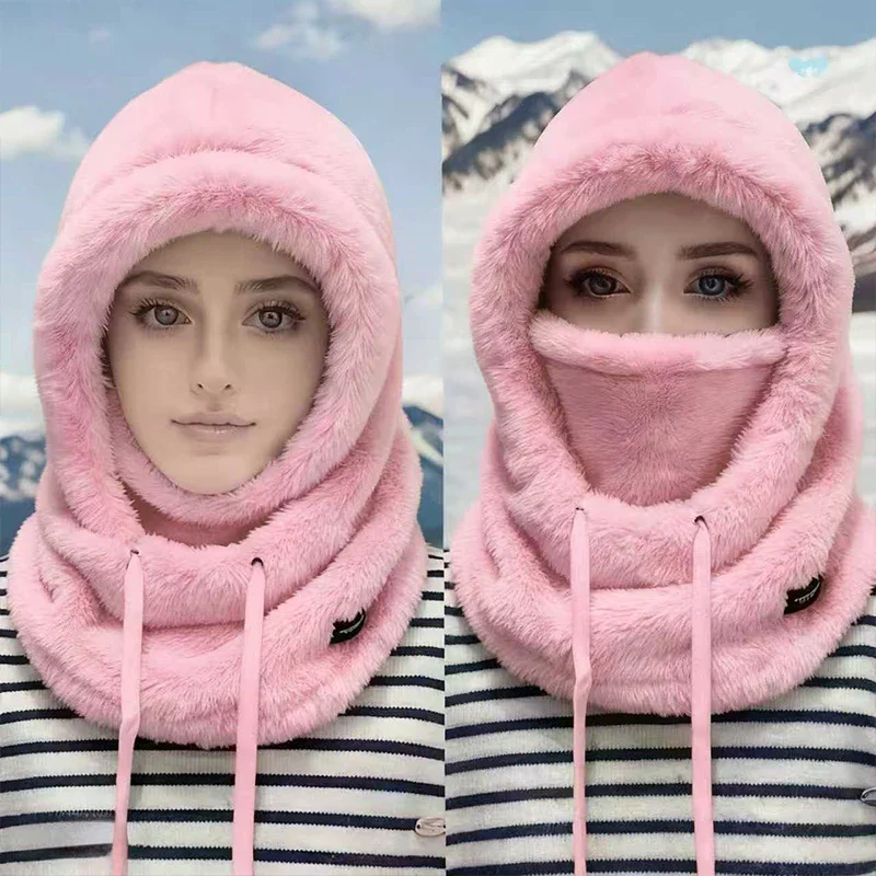 

Теплая термоветрозащитная Балаклава, лыжный капюшон, мотоциклетный флисовый регулируемый велосипедный чехол для шеи, полнолицевая маска, зимняя