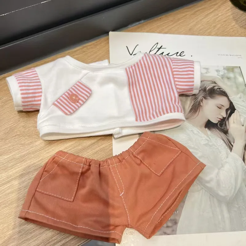 สําหรับ 38 ซม.LABUBU ตุ๊กตาไวนิลตุ๊กตา mokoko เสื้อลําลองกางเกงชุด Hoodies ตุ๊กตาอุปกรณ์เสริมน่ารักตกแต่งเสื้อผ้าเล็กๆ