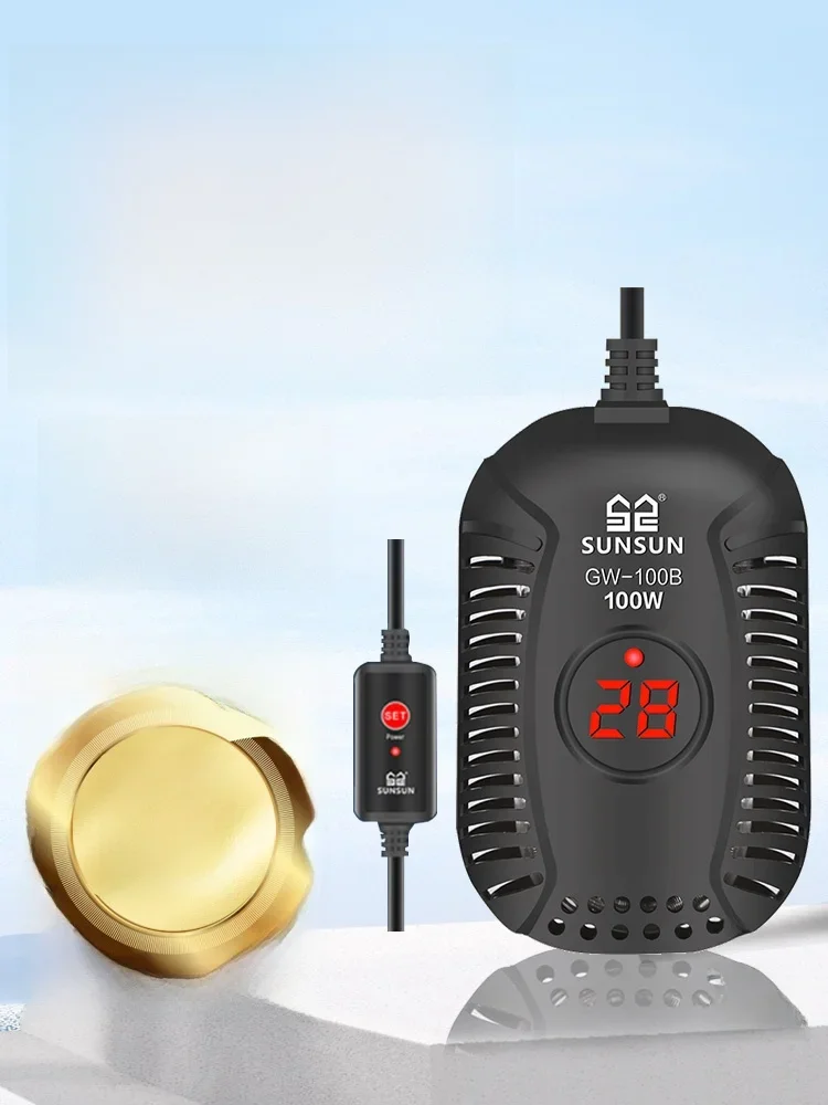 Automatic Constant Temperature Turtle Heater Tube Low Water Level Fish Tank Heating Stick SUNSUN Quartz Glass Submersible Heater