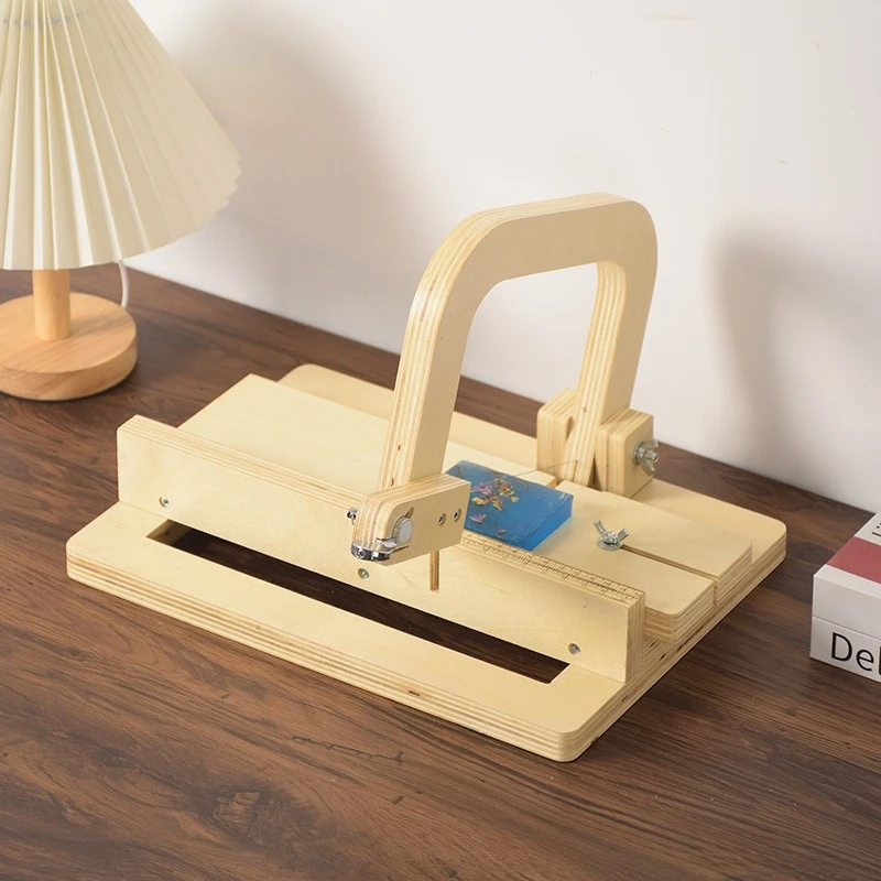 Spot wood soap cutter adjustable butter cheese test mold slicer soap utensils