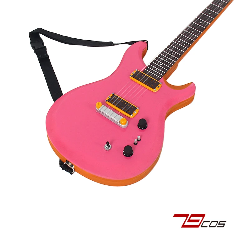 Suzunomiya Ririsa Guitar Rock Is A Lady's Modesty Cosplay Replica Prop Decoration Character Accessories Halloween Christmas view 2