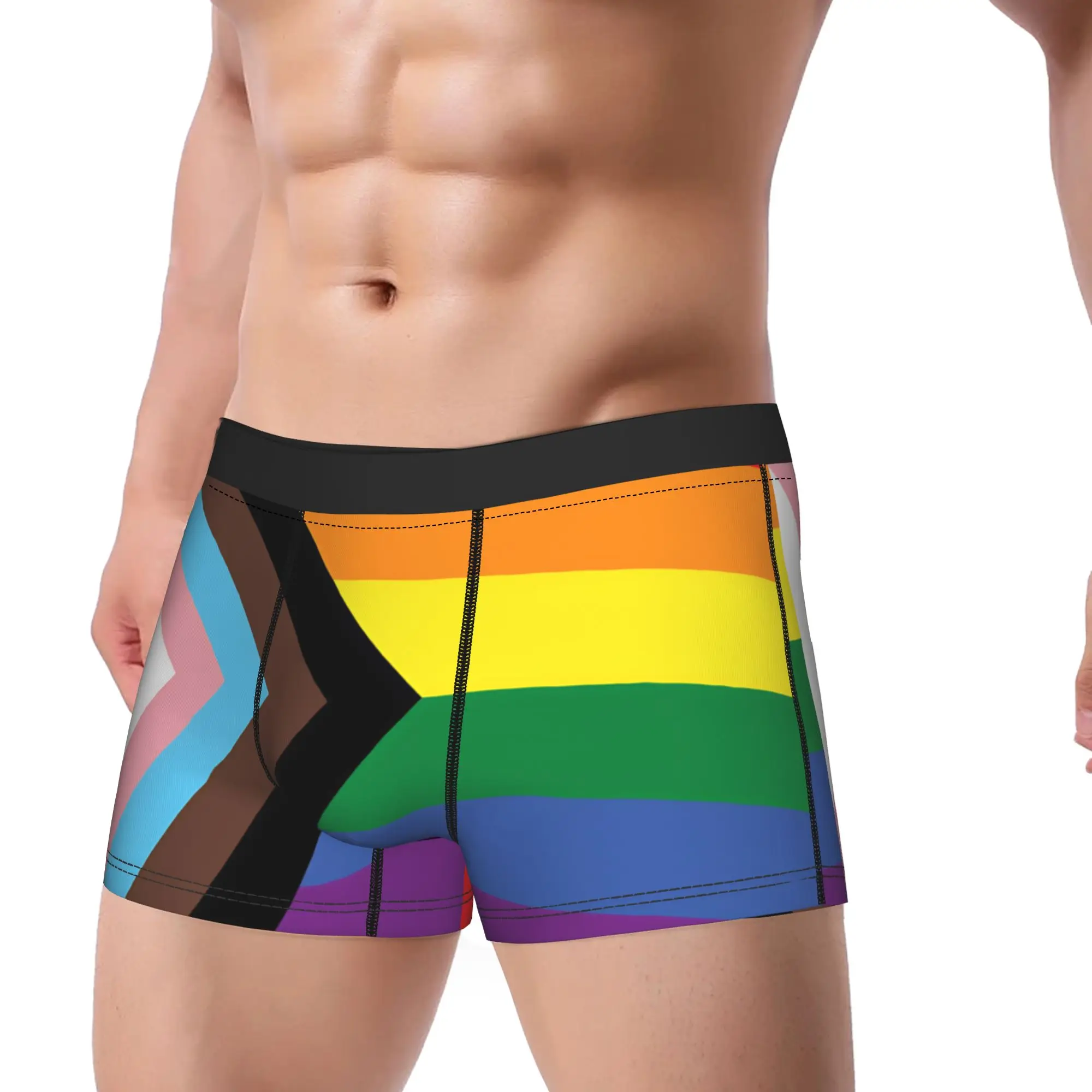 Agender Lgbt Trunk Yaoi Boy Love 3D Pouch Underwear Hot Sale Custom DIY Boxer Brief Classic Males Panties Big Size