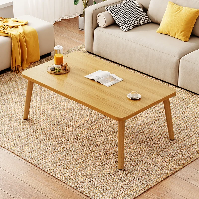 Nordic Simple Wooden Small Tea Table Corners Round Coffee Table Lving Room Mini Sofa Side Table  Basse De Salon Decoration image 2