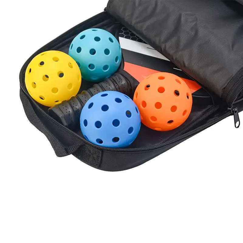 Portable Pickleball Racket Bag Paddle Racket Backpack Tote Ballbag Storage Carrier Paddle Holder Carrying Bag Gift Kit Outdoor
