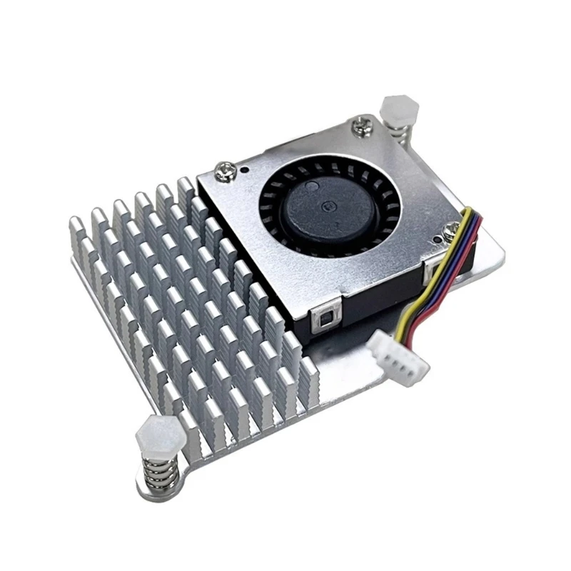 Metal Heatsink Effective Heat Dissipation with Cooling Fan for RaspberryPi5 Dropship