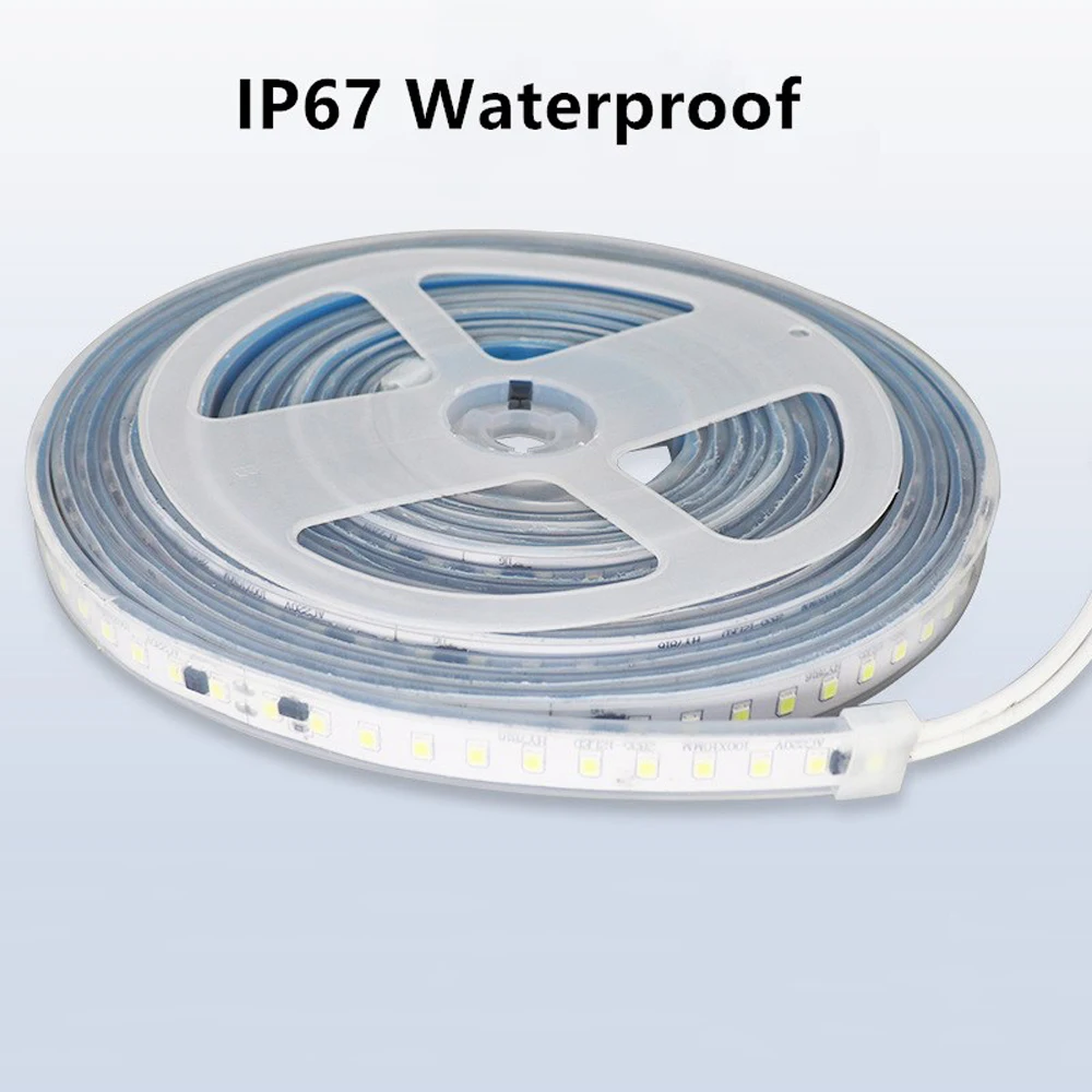 AC 220V Led Strip Light 2835 120LEDs/M 5M 10M 20M IP20 IP65 Waterproof White Warm White Natural LED Tape For Decoration Room